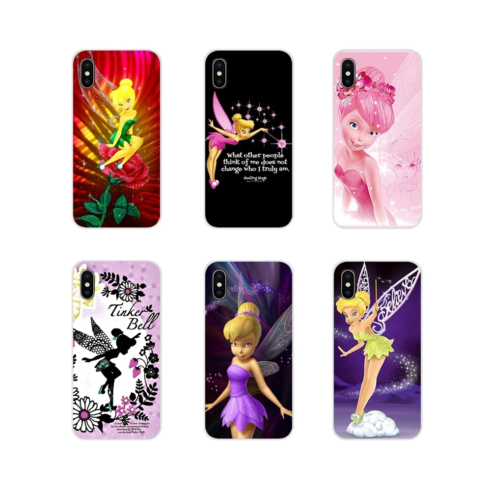 

For Nokia 2 3 5 6 8 9 230 3310 2.1 3.1 5.1 7 Plus For LG Q6 7 8 9 X Power Cell Phone Cases Covers Cartoon Tinkerbell tinker bell