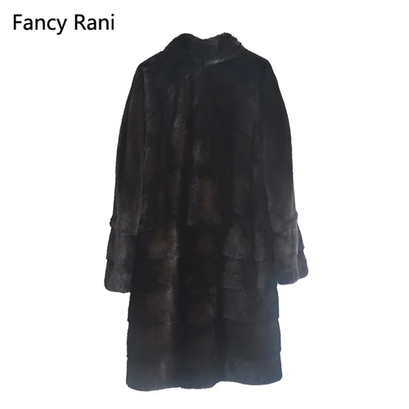 Femmes Manteaux Veste Collier Bonne Qualité Vison 2018 Nouveau As De Noir Picture Mode Style Stand Manteau Fourrure Naturel 54Aq3RjL