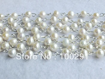 

Fashion Handmade Pearl Chain Fit Necklace Bracelet Findings MN-141