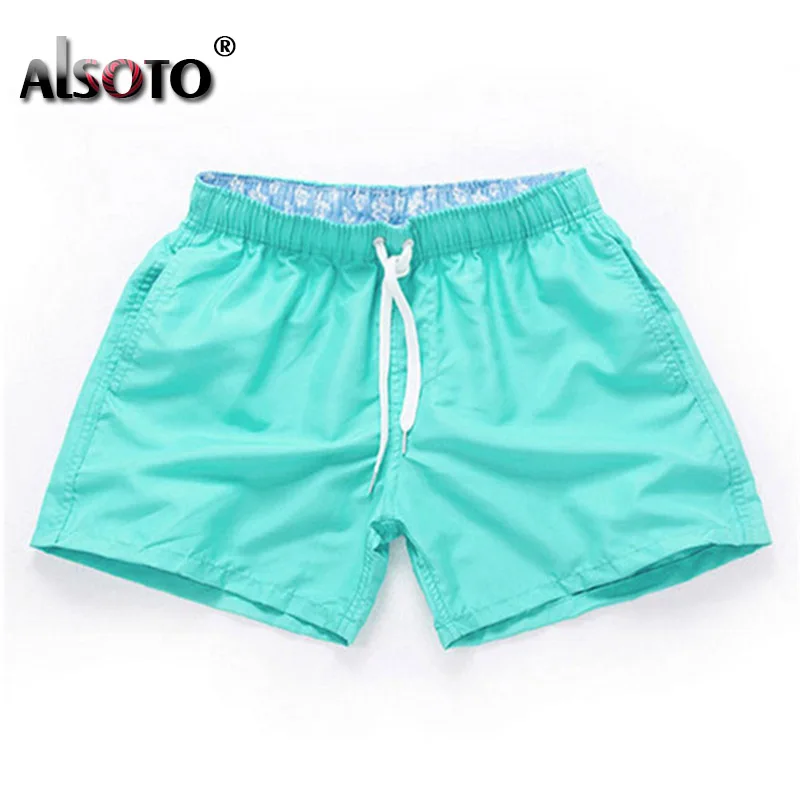 Pantalones cortos ajustados para hombre, Shorts de estilo veraniego, tablero de ejercicio, playa, transpirables, Moda Praia Zwemshort Heren