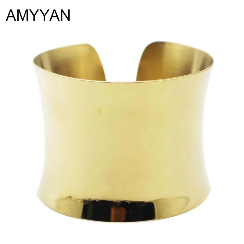

2016 New Fashion Design Gothic Women Gold Color Cuff Bangle Bracelet Stainless Steel Jewelry Good Quality Punk Style