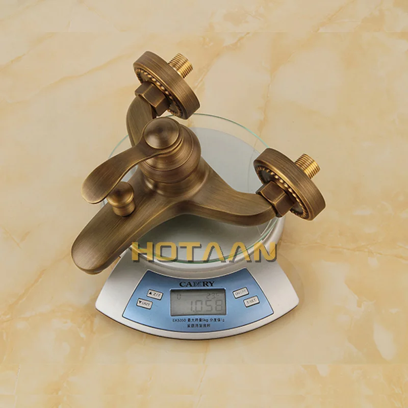 Настенный ручной латунный душ в античном стиле|shower faucets|faucet setshower faucet set |