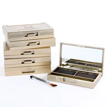 Eyebrow Powder Eye Brow Palette Cosmetic Makeup Shading Kit with Brush Mirror New Arrival Hot Sale