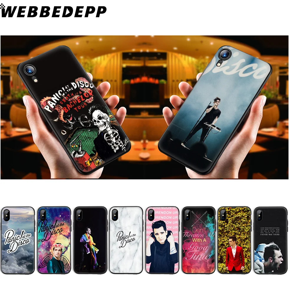 WEBBEDEPP Panic At The Disco Soft Silicone Case for iPhone 11 Pro Xr Xs Max X or 10 8 7 6 6S Plus 5 5S SE |
