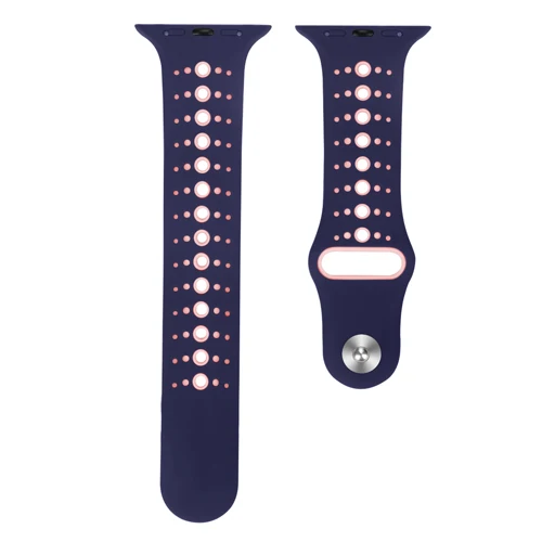 OSRUI спортивный силиконовый ремешок для Apple watch band 4 44 мм 40 мм iwatch band 3 2 1 correa 42 мм 38 мм браслет наручные часы аксессуары - Цвет ремешка: Blue powder