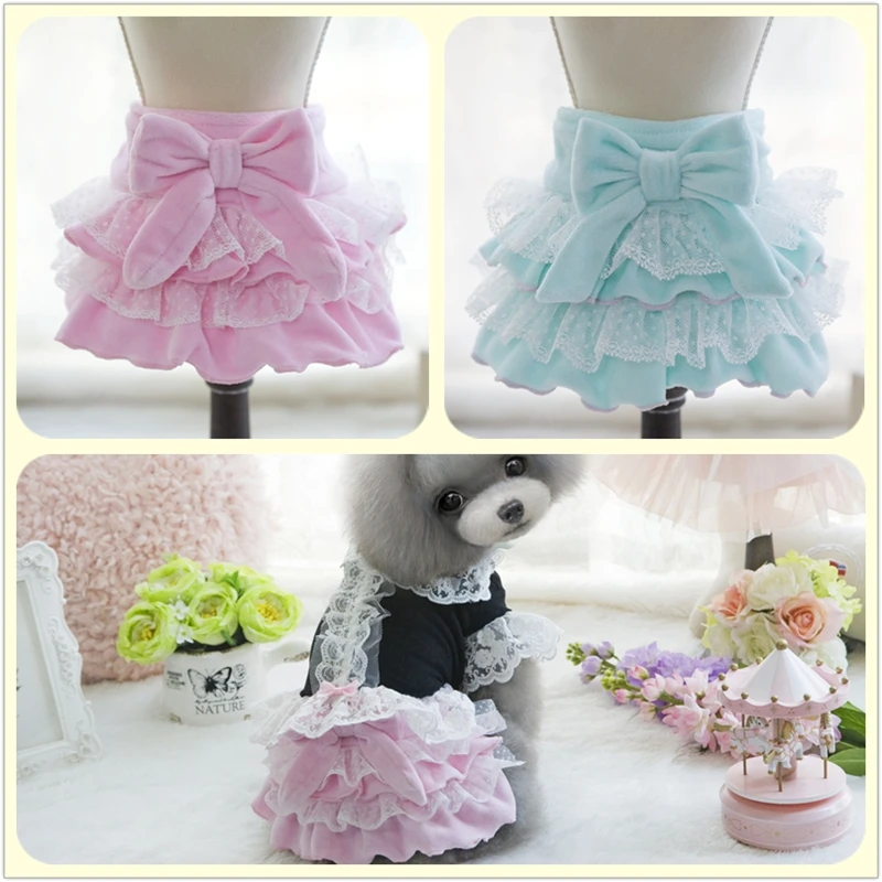 

2019 Hot Sale Promotion 100% Cotton Color Xs-xl Size Dog Skirts Pet Products Newest Design Fashion Style Clothes For And Skirt