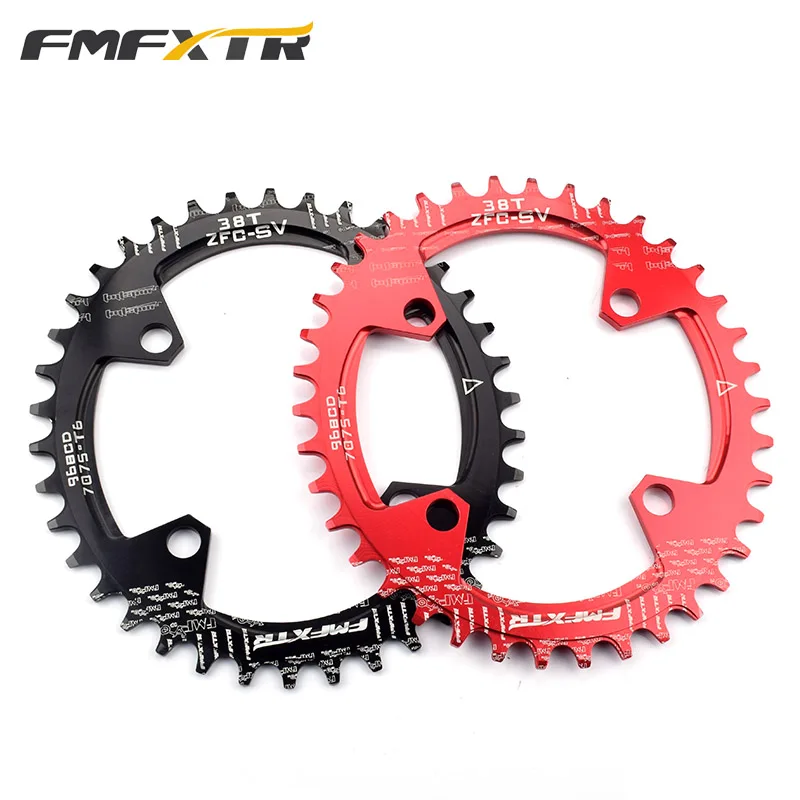 

The elliptical discs of positive and negative tooth discs of mountain bike sprocket wheel are single speed 32343638T tooth 96bcd