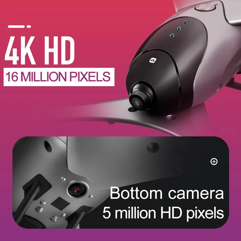 

New Drone WIFI FPV With 4K / 1080P Camera 6-Axis RC Racing Camera Drone Quadcopter Video Altitude Hold Auto Return