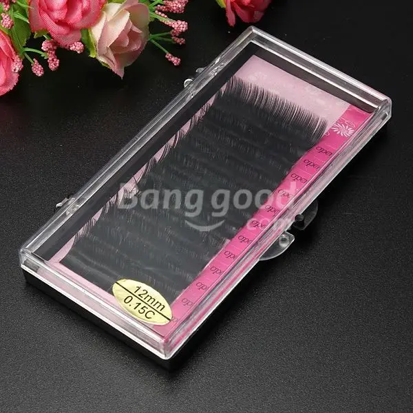 MoonSolo 8 10 12mm Natural Soft Thick Curl False Extension Eyelashes | Красота и здоровье