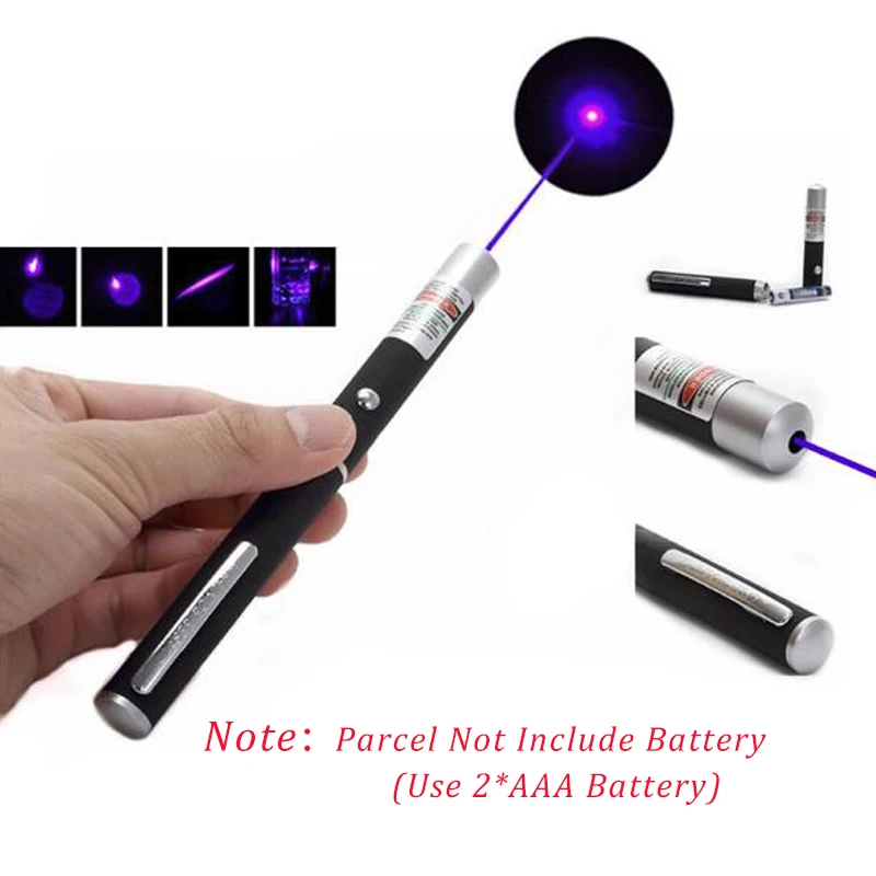Высокая мощность лазерная указка ручка Видимый луч светильник 5 мВт Профессиональный Мощный портативный красный/синий фиолетовый/зеленый лазер