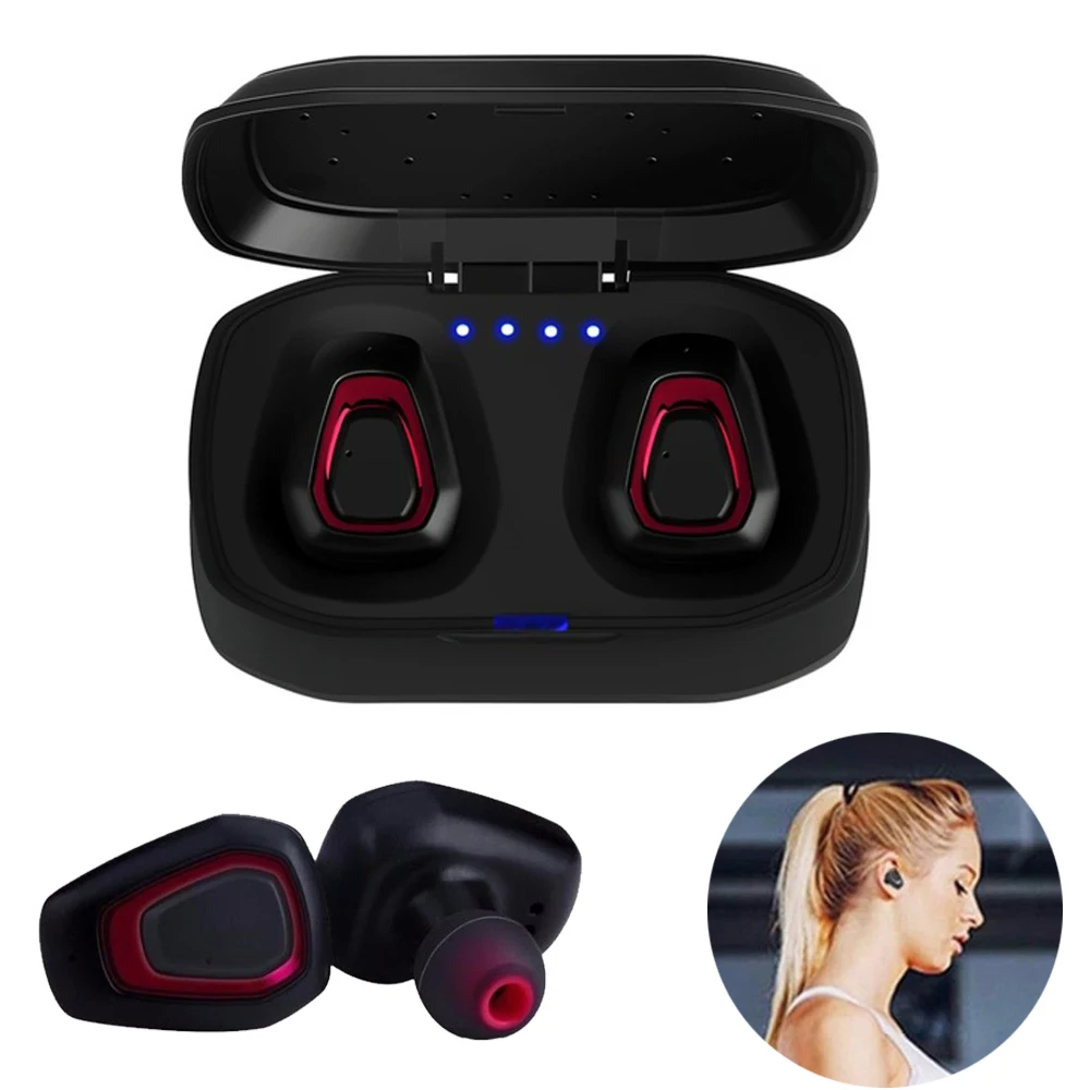 A7 TWS беспроводная Bluetooth гарнитура 5 0 стерео наушники спортивные для всех