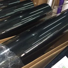 De coches de Estilo 50 cm x 152 cm Super Brillante de Alta Calidad 5D Carbon Fiber Car Wrapping Película de Vinilo Coche de La Motocicleta accesorios de Automóviles