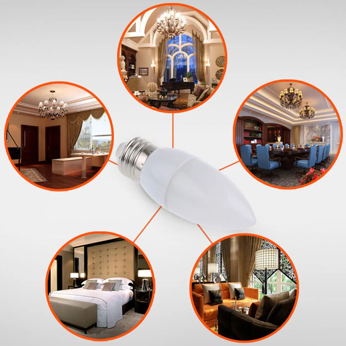 Home Decoration Bombilla Led for E14 Led Candle Bulb