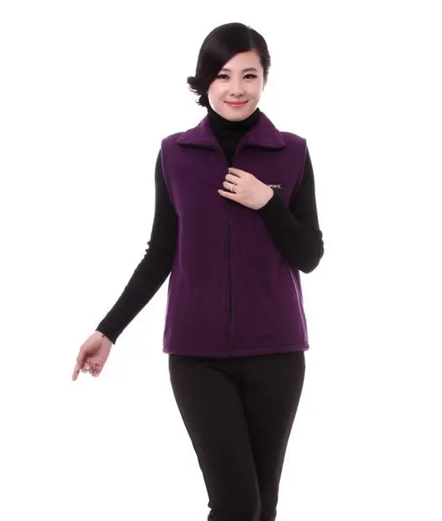 С фабрики осень зима женский кардиган без рукавов жилет куртка бренд большой размер support поддержка от имени отправителя - Цвет: purple