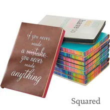 

Soft Cover Squared Notebook Creative Simple Rainbow Edge Diary Journal