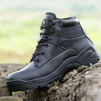 

Men Delta Low Desert Boots Non-slip Wear Resistant Waterproof Military Tactical Boots High Quality Black Boots Botas De Hombre