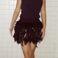 Мини перо петуха юбка с широким эластичная резинка на талии# skt16010