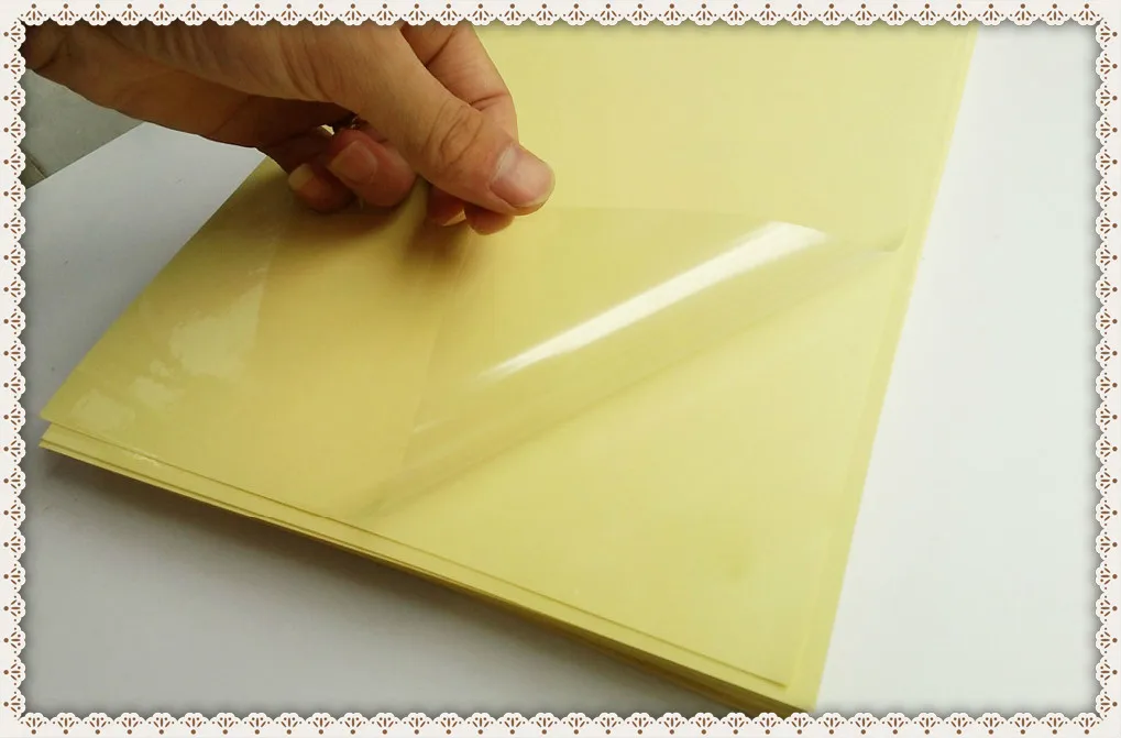 

High quality 25 micron thickness A4 blank clear/transparent label sticker paper for laser printer