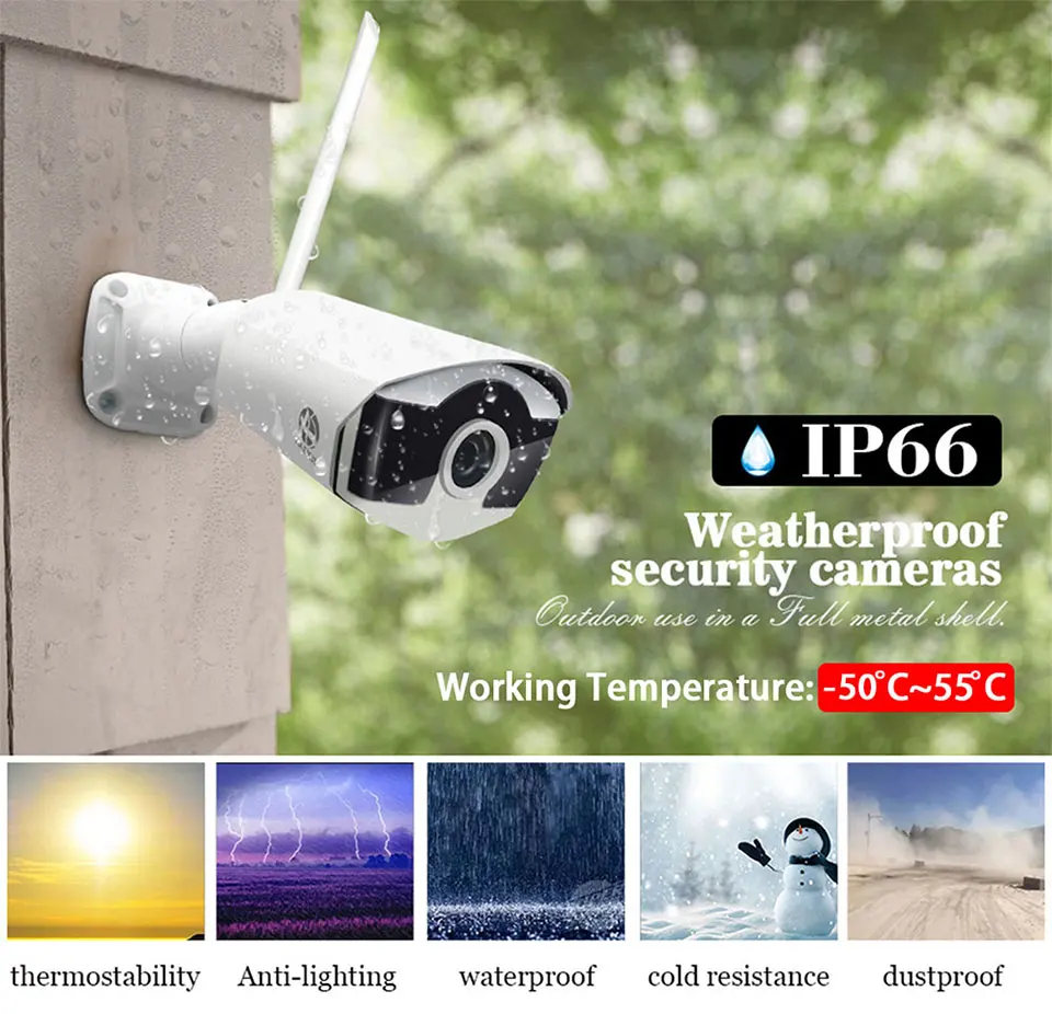 8CH CCTV система P2P беспроводная 1080P HD NVR с HD 2.0MP наружная инфракрасная Водонепроницаемая Wifi камера безопасности Система наблюдения комплект