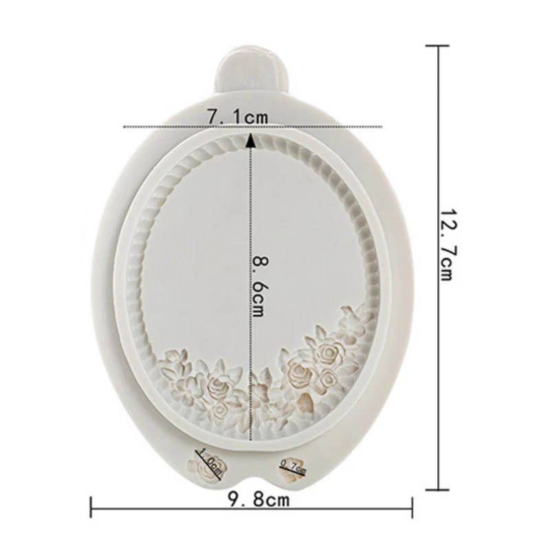 Рамка силиконовая форма помадка форма торт украшения инструменты формы для шоколадной мастики, сахарное ремесло, кухонные гаджеты - Цвет: 0252