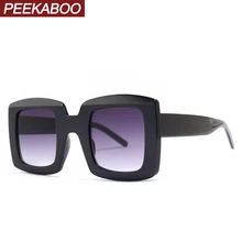 Peekaboo женские негабаритные солнцезащитные очки ретро квадратные летние аксессуары зеленые солнцезащитные очки для женщин белые uv400