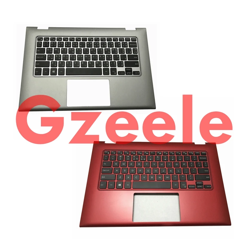 GZEELE для Dell inspiron 13 7000 7347 7348 7352 7353 7359 Упор для рук США TI из меди клавиатура ободок верхний чехол Топ чехол Крышка