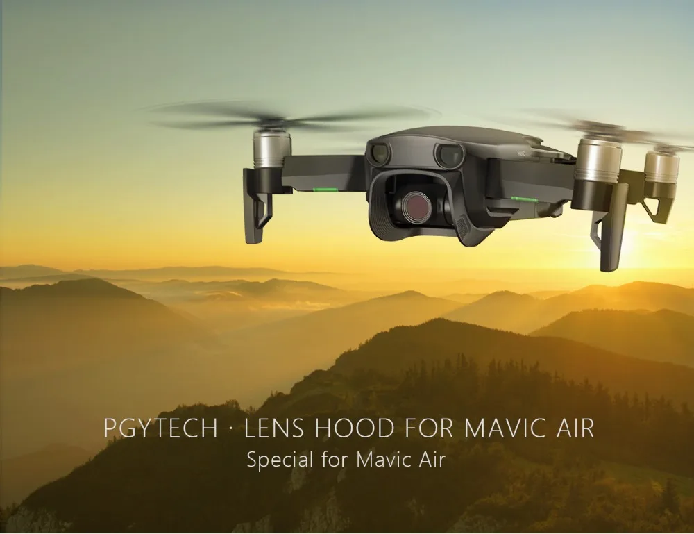 PGYTECH для Mavic Air бленда для объектива Защита от Солнца блики щит Gimbal тенты анти Блик объектив камера для DJI Mavic Air