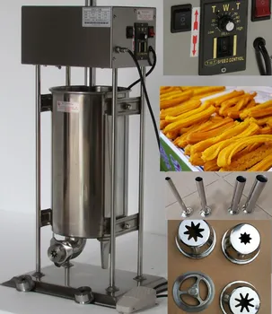 

Commercial stainless steel 30L Electric churros machine Automatic Spanish churrera churro maker machine sausage Stuffer Filler