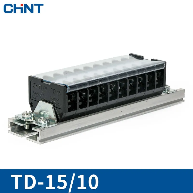 

CHNT Connection Row Terminal Row Plate Guide Type Terminal Wire Connector 15A 10 Position TD-1510 Solder Seal Heat Shrink Butt