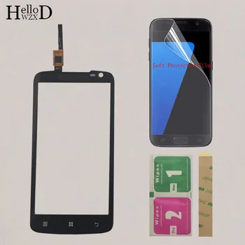 

4.7'' Touch Screen Glass For Lenovo S820 S 820 Touch Screen Front Glass Panel Digitizer Panel Sensor Sensor + Protector Film