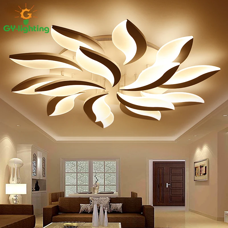 

Modern LED Ceiling Lights Creative Leaf Ceiling Lamp LED Luminaria Ceiling Light lamparas de techo parlor/foyer light plafonnier