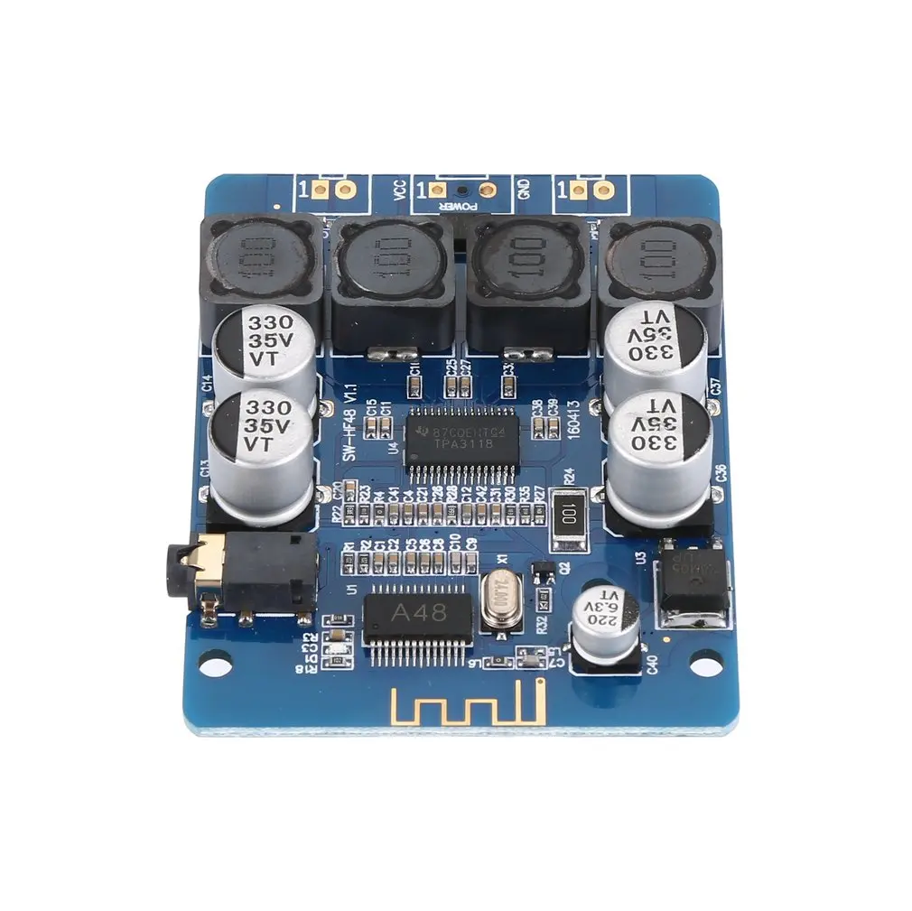 Ультра Маленький цифровой усилитель мощности плата Tpa3118 цифровой усилитель 2X30 Вт стерео модифицированный динамик Hf48