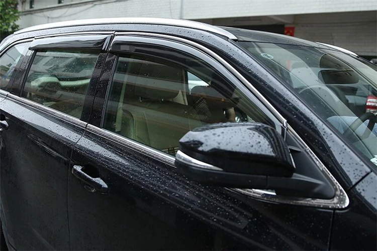 Для HIGHLANDER Пластик окна Visor Vent Оттенки Солнце дождь дефлектор гвардии для HIGHLANDER авто аксессуары 4 шт./компл
