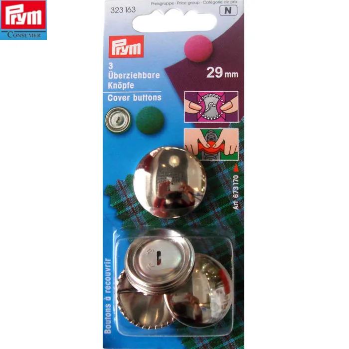 PRYM 323163 BOTTONE IN METALLO DA RICOPRIRE диаметр 29 мм