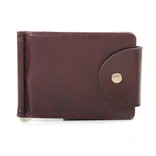 Новые модные деловые повседневные мужские Зажимы для денег, ультратонкие тонкие кошельки из искусственной кожи с зажимом для денег, держатель для ID, кошелек, мужская сумка