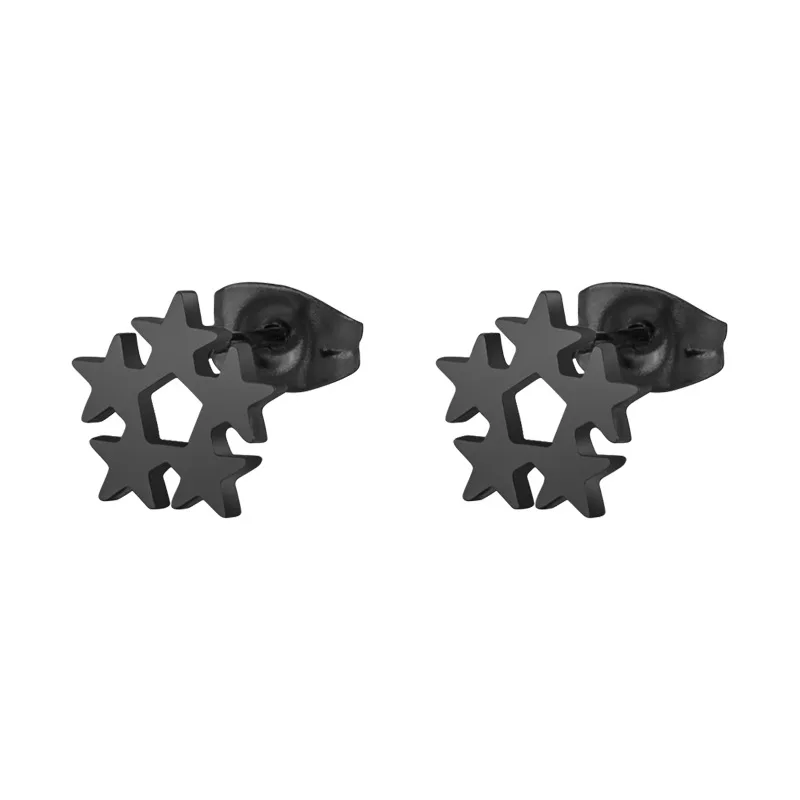 black earrings