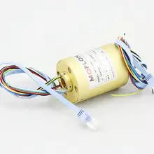 MOFLON 4 провода 10A 1 канал 1000 м ethernet скольжения кольца с RJ45 поворотный разъем