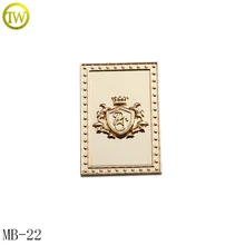 MB22 изготовленный на заказ ровная наклейка из цинкового сплава, цинковый сплав металлическая бирка с логотипом для Кепка/кошелек