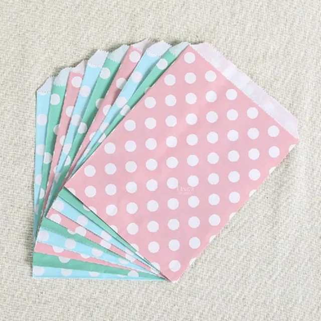 Colorful Polka Dots Greaseproof Paper Gift Bags Bulk For Wedding And Colorful Polka Dots Greaseproof Paper Gift Bags Bulk For Wedding And Birthday Party Supplies 50pcs