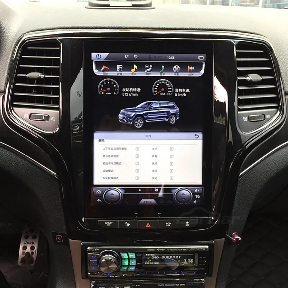 10," вертикальный экран Tesla стиль 1024*768 Android автомобильный DVD gps навигация Радио Аудио плеер для Jeep Grand Cherokee