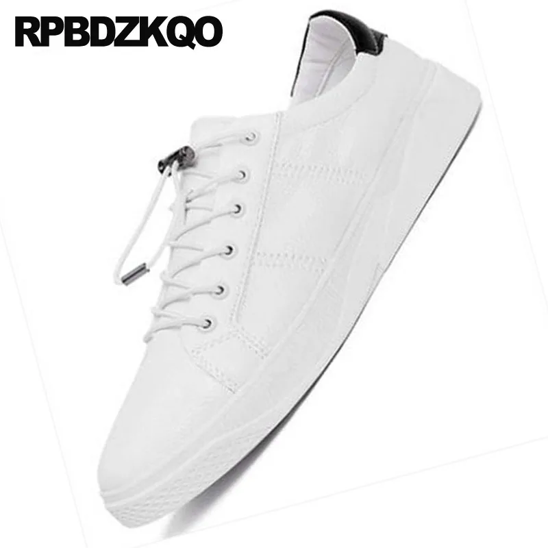 2018 Preto Respirável Homens E Formadores white Primavera Casuais Tênis De Branco Designer Hollow Coreano Skate black Borracha 1 Escavar Novo Conforto black Hollow 2 white White Sapatos Iwzq56z