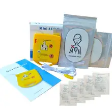Мини автоматический внешний AED тренажер учебная машина Первая помощь поезд учебное устройство с 10 пар Одноразовые CPR маска для спасания