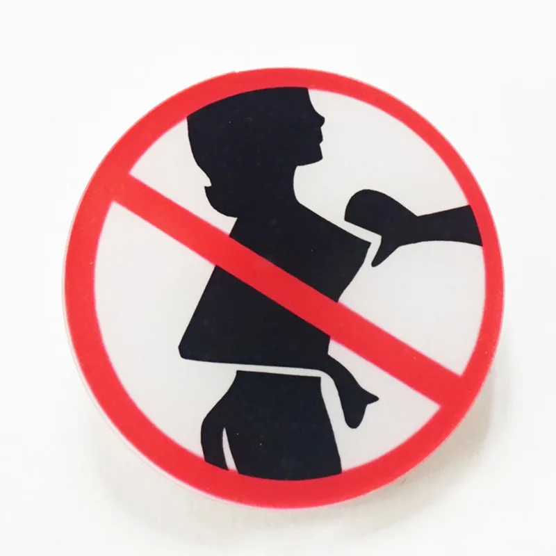 

Do not do it 1PCS Forbidden Harajuku Brooch Acrylic Badges Icons on The Backpack Pin Badge Decoration clothes cloth Badges