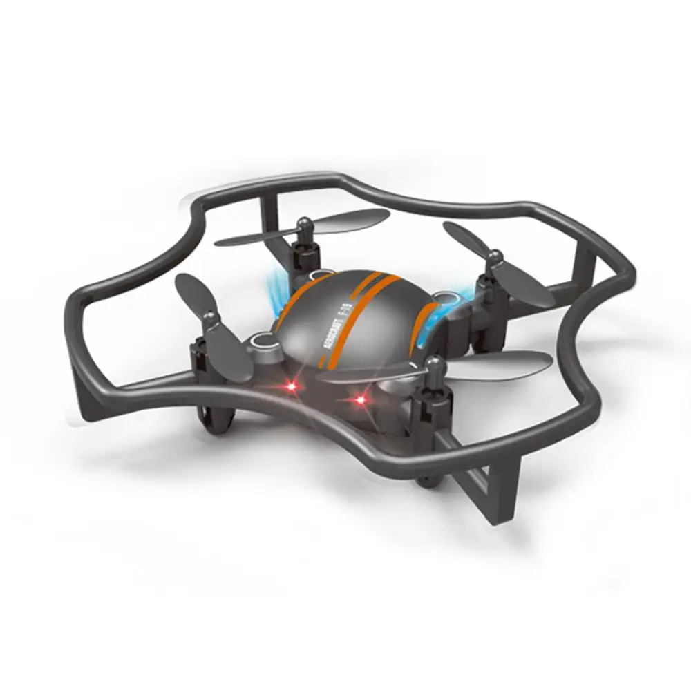 F-19W Drone Quadcopter Безголовый режим один ключ возвращение 3d флип мини карманные высокая производительность - Цвет: black orange