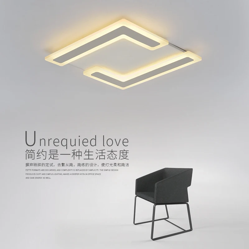 

Modern Fashion Square Led Ceiling Lamp Foyer Parlor Dining room Bedroom Concise Led Ceiling Lights Surface Mount Free Shipping