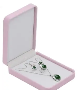 

Fashion Luxury Jewelry Set Storage Box Ring Earrings Pendant 3 In 1 Jewellery Suit Case Storage Gift Boxes Wholesale 30pcs/lot