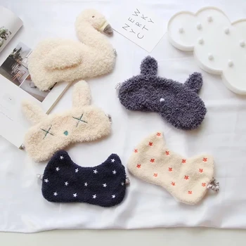 

Candice guo! super cute plush toy sweet bear star flamingo eyeshade travel sleep eyes mask creative birthday Christmas gift 1pc