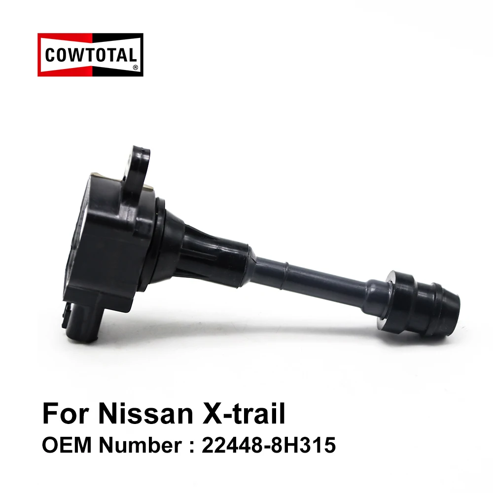Cowtote Катушка зажигания для Nissan X-trail Xtrail Код двигателя QR25DE 2.5L OEM 22448-8H315 (упаковка из