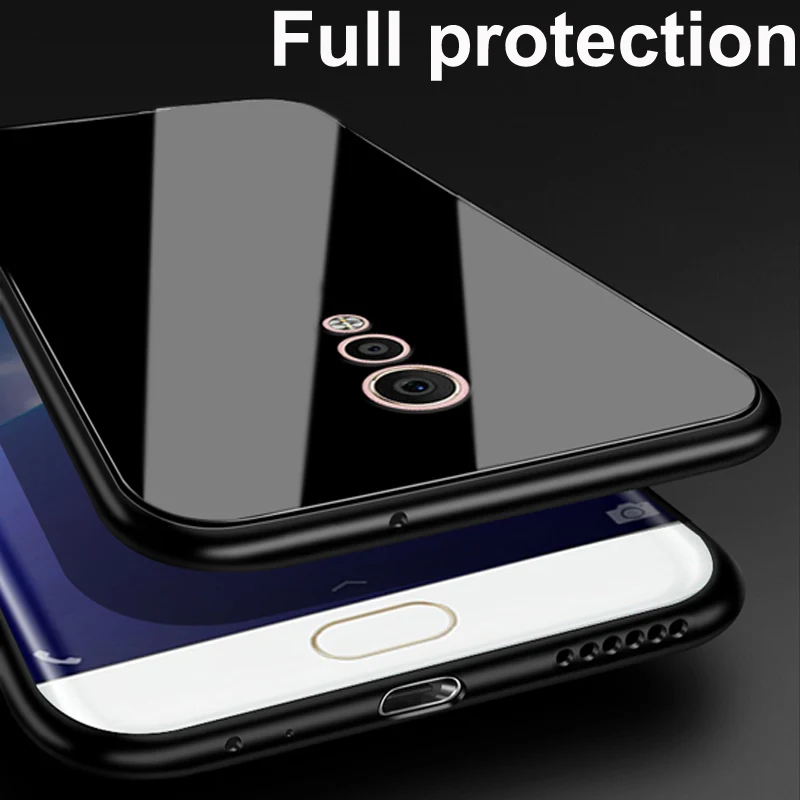 Чехол для VIVO XPLAY 6, сплошной цвет, закаленное стекло, чехол для телефона VIVO XPLAY 6, чехлы для задней панели X play 6 X play6, градиентная стеклянная оболочка