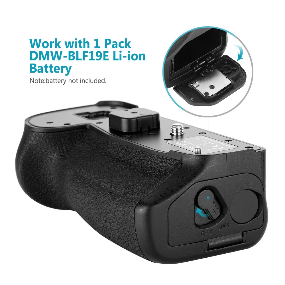 Neewer Аккумуляторная рукоятка, совместимая с камерой Panasonic Lumix G9 Замена для DMW-BGG9 с джойстиком управления фокусировкой сп
